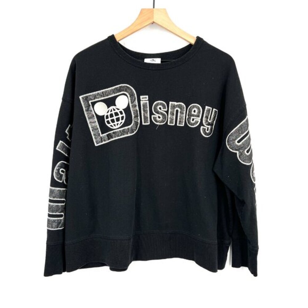 Walt Disney World parks authentic glitter embroidered pullover sweatshirt 1X top - Picture 2 of 8